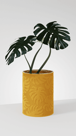 MONSTERA VASE 3d model