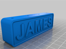 Custom name darts holder 3d model