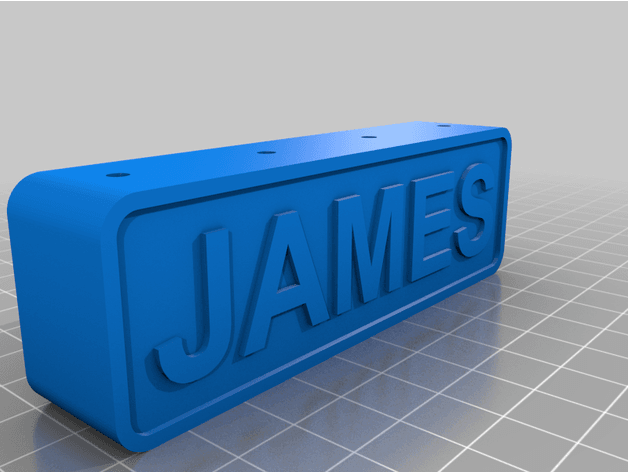 Custom name darts holder 3d model
