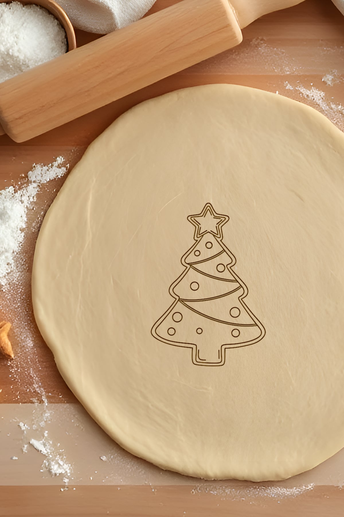 Christmas Tree Cookie Cutter, Biscuit Cutter 3d model