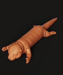 Flexi Articulated Otter | Fidget Toy 3D Print | Movable Sea Otter | Easy Print 3d model