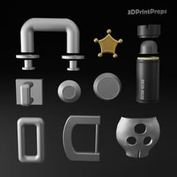 Billy Kid Accessories 3D Model - Zenless Zone Zero 3d model