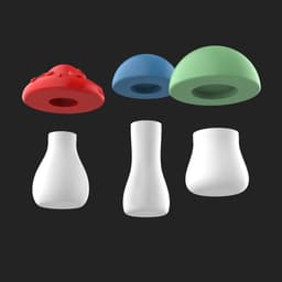 Mushroom Storage Boxes, 3 Containers Set, Mini Box Models, Mushroom Decor Art, Mushroom Art 3d model