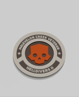 Helldivers 2 Malevelon Creek Coaster 3d model