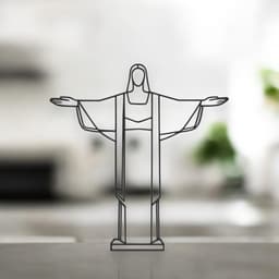Christ The Reedeemer Line Art - Desktop Line Art 3d model