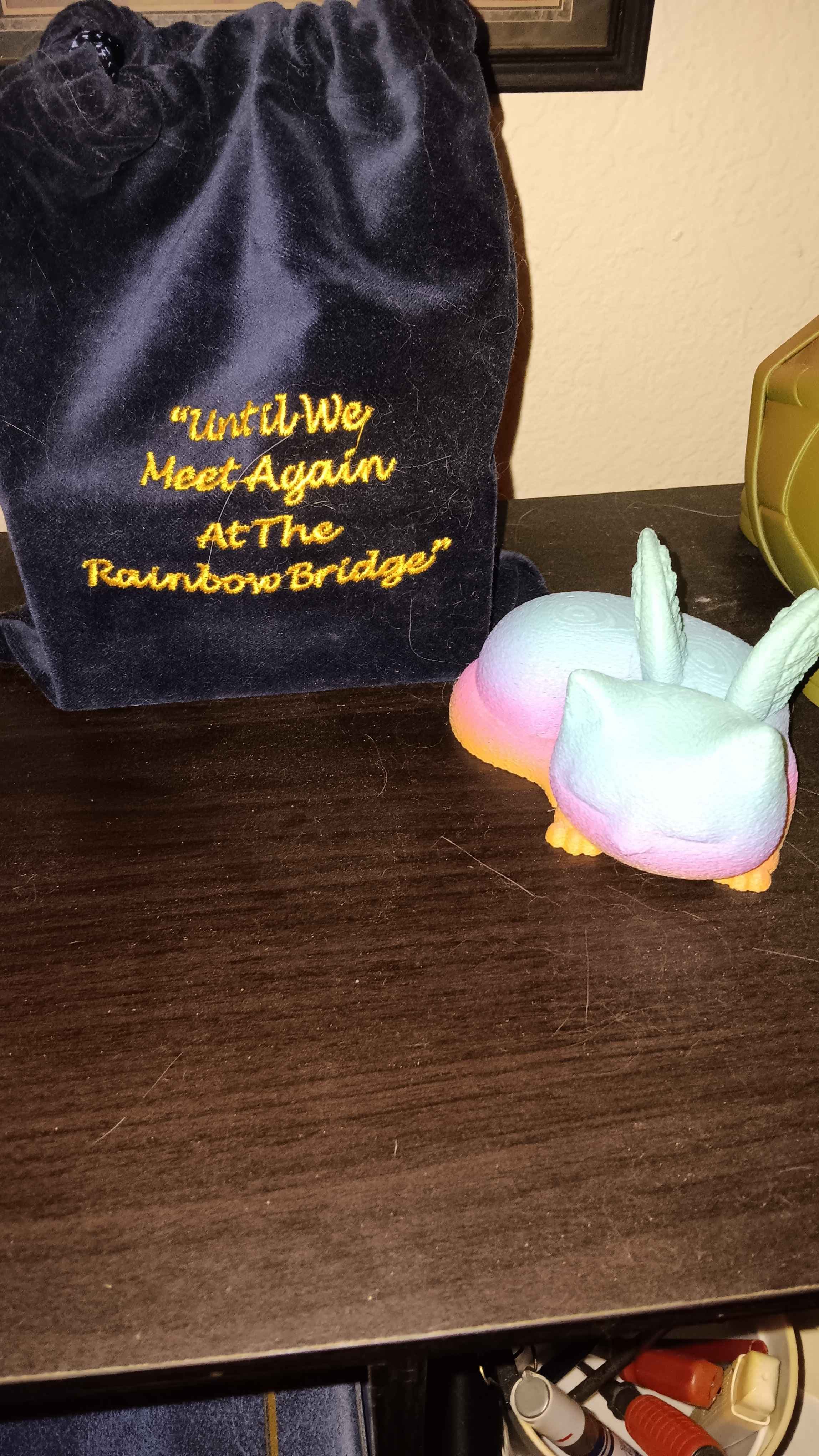 Great Model to go next my kitty's ashes. The Polymaker Pastel Rainbow just made sense.
