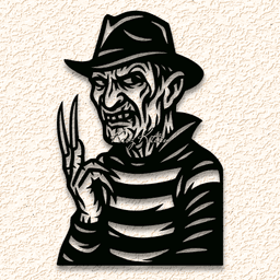 Freddy Krueger nightmare on elm street wall art home decor 3d model