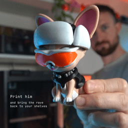Chucho the Techno Raver - Collectible toy 3d model
