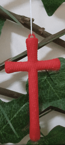 Christmas Cross 3d model