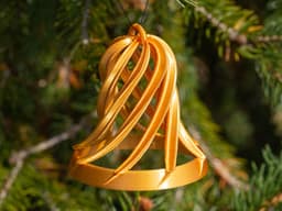 Open Spiral Christmas Bell 3d model