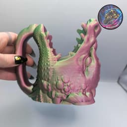 dragon head can holder 3d model