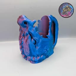 dragon head can holder 3d model