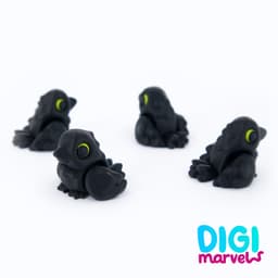 Crow Mini Flexi + Mini Lantern + Keychain 3d model