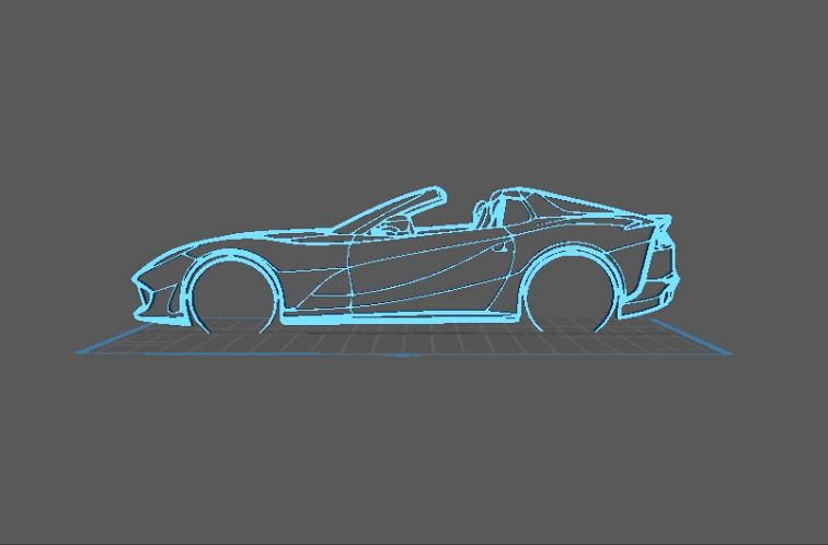 Ferrari - 812 GTS Wall Art 3d model
