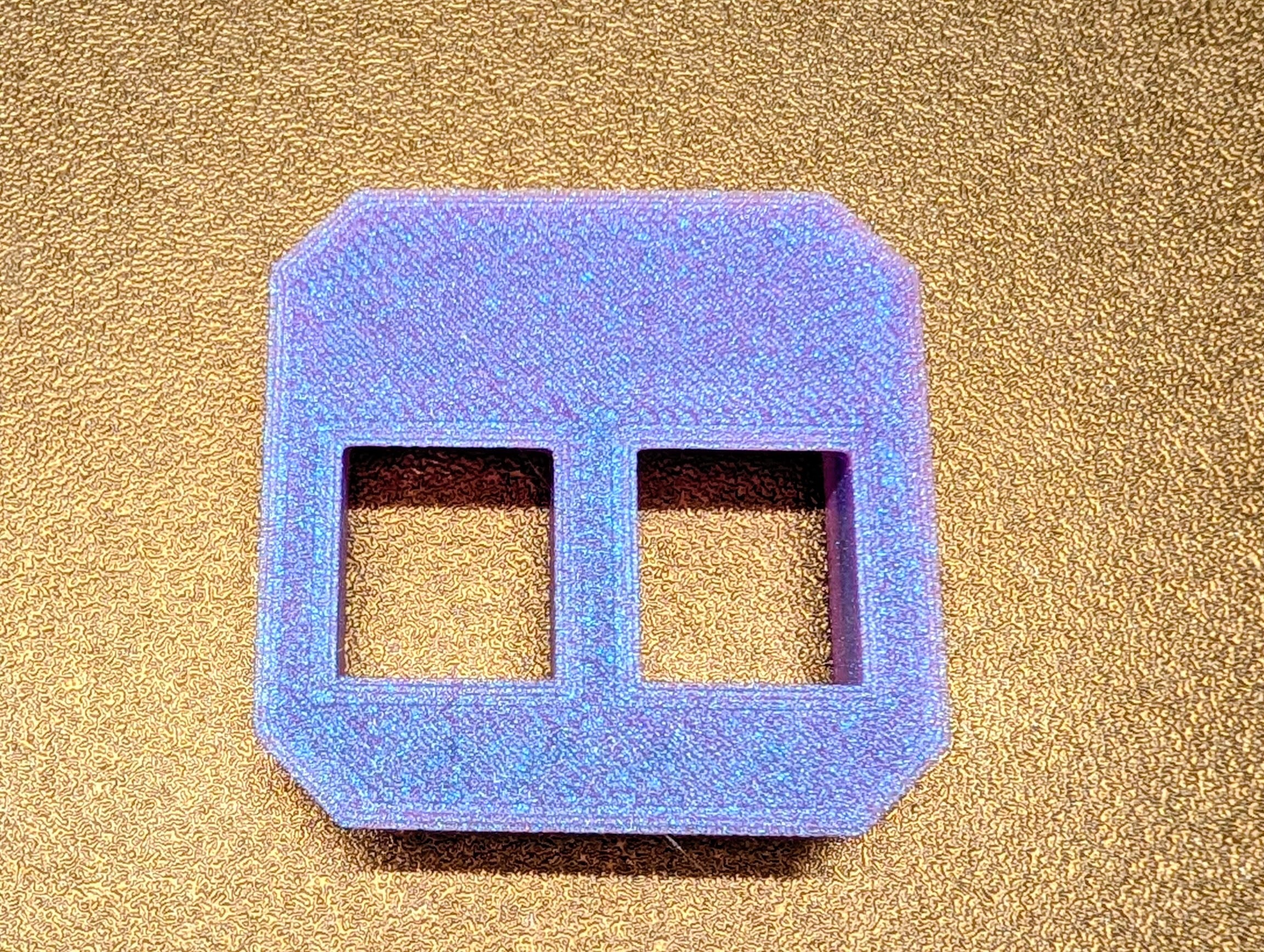 Plate Snap 2xRJ45 Keystone.stl 3d model