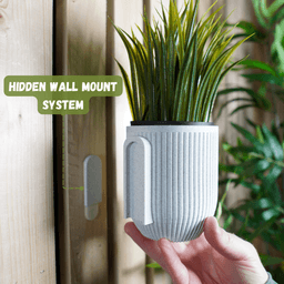 Mid-Century Vertical Wall Planter 3d model