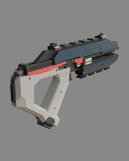 Bolt Pistol from EVE Dust 514 3d model