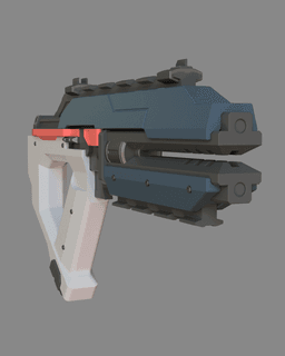 Bolt Pistol from EVE Dust 514 3d model