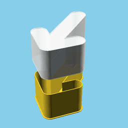 Arrow, nestable box (v1) 3d model