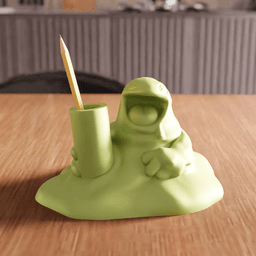 Quirky Slime Monster Pen / Pencil Holder 3d model