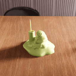 Quirky Slime Monster Pen / Pencil Holder 3d model