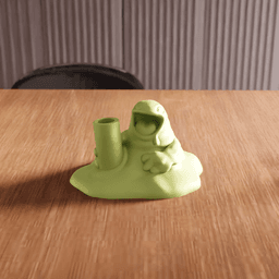 Quirky Slime Monster Pen / Pencil Holder 3d model