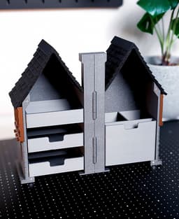 Medieval House - Foldable Desk Organizer 3d model