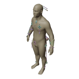 BAIZHU GENSHIN IMPACT COSPLAY SET 3d model