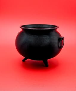 Witch's Cauldron 3D Model - Print-in-Place Rings 3d model