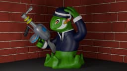 Slimy Space Gangster 3d model