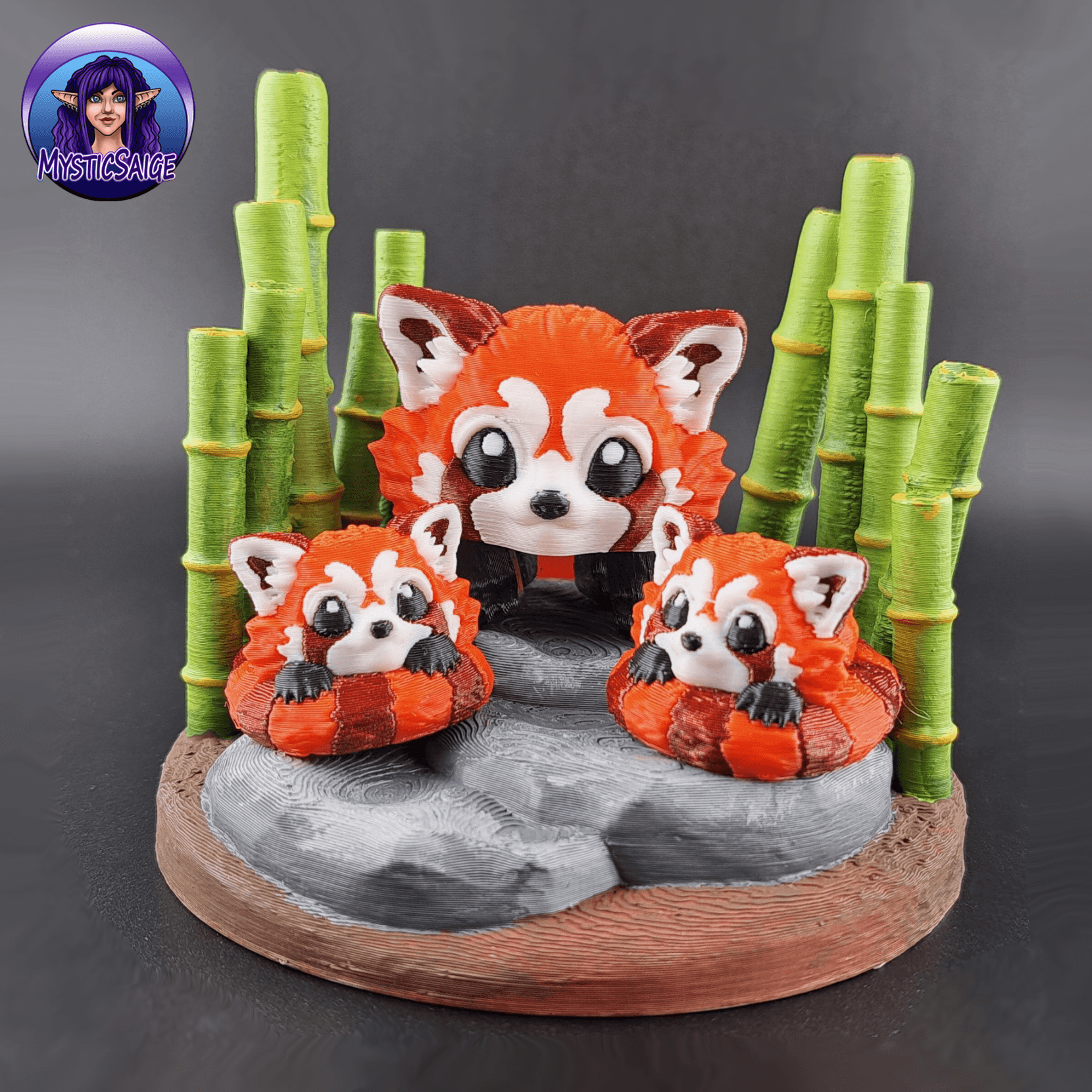 Red Panda Puff - Exclusive Model 3d model