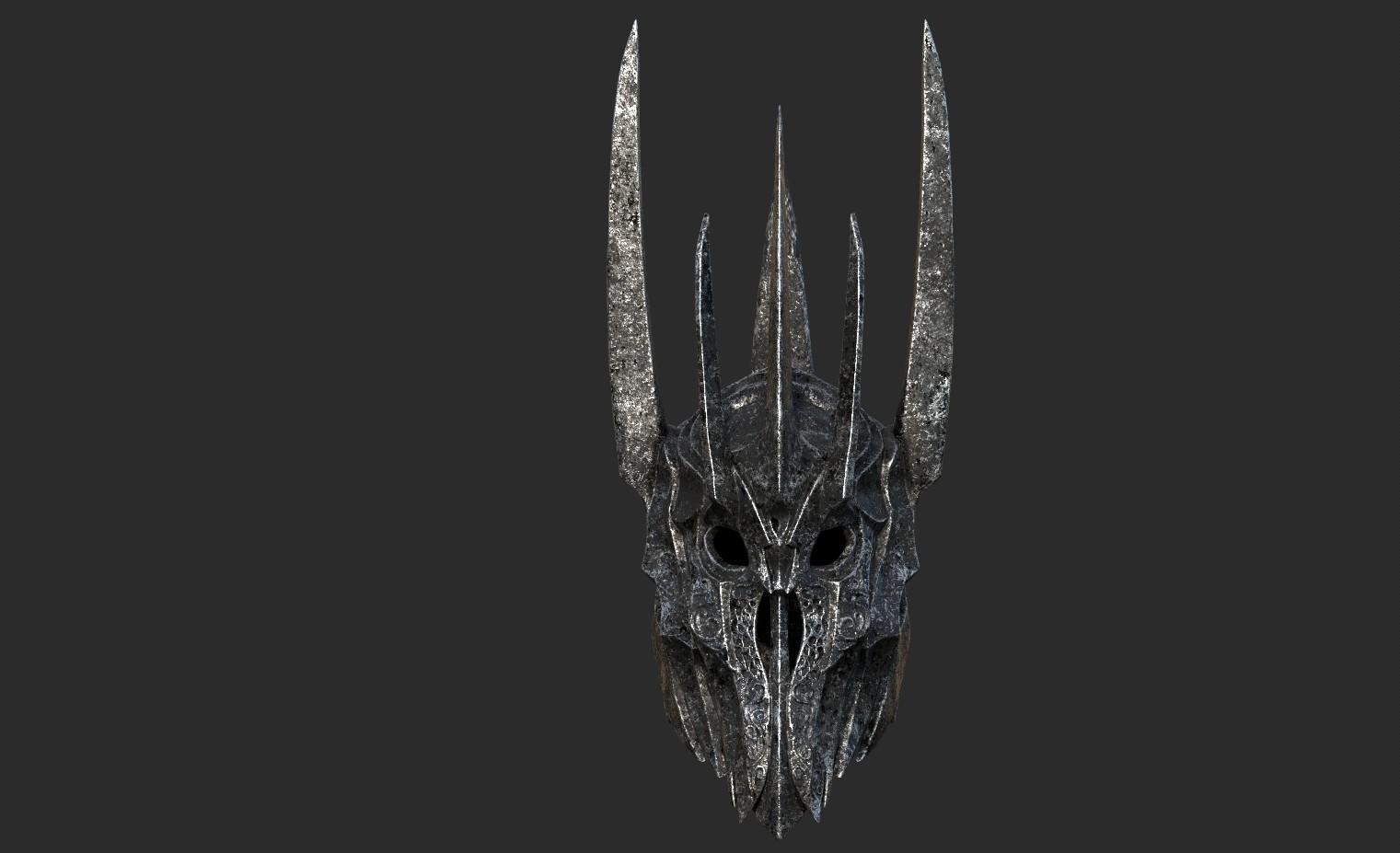 Sauron Helmet 3d model