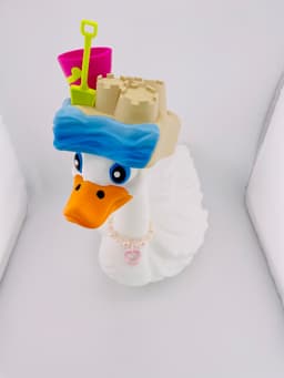 Sandcastle and Flippers Goose Gear for Porch Goose 3d model