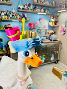 Sandcastle and Flippers Goose Gear for Porch Goose 3d model