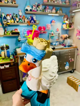 Sandcastle and Flippers Goose Gear for Porch Goose 3d model