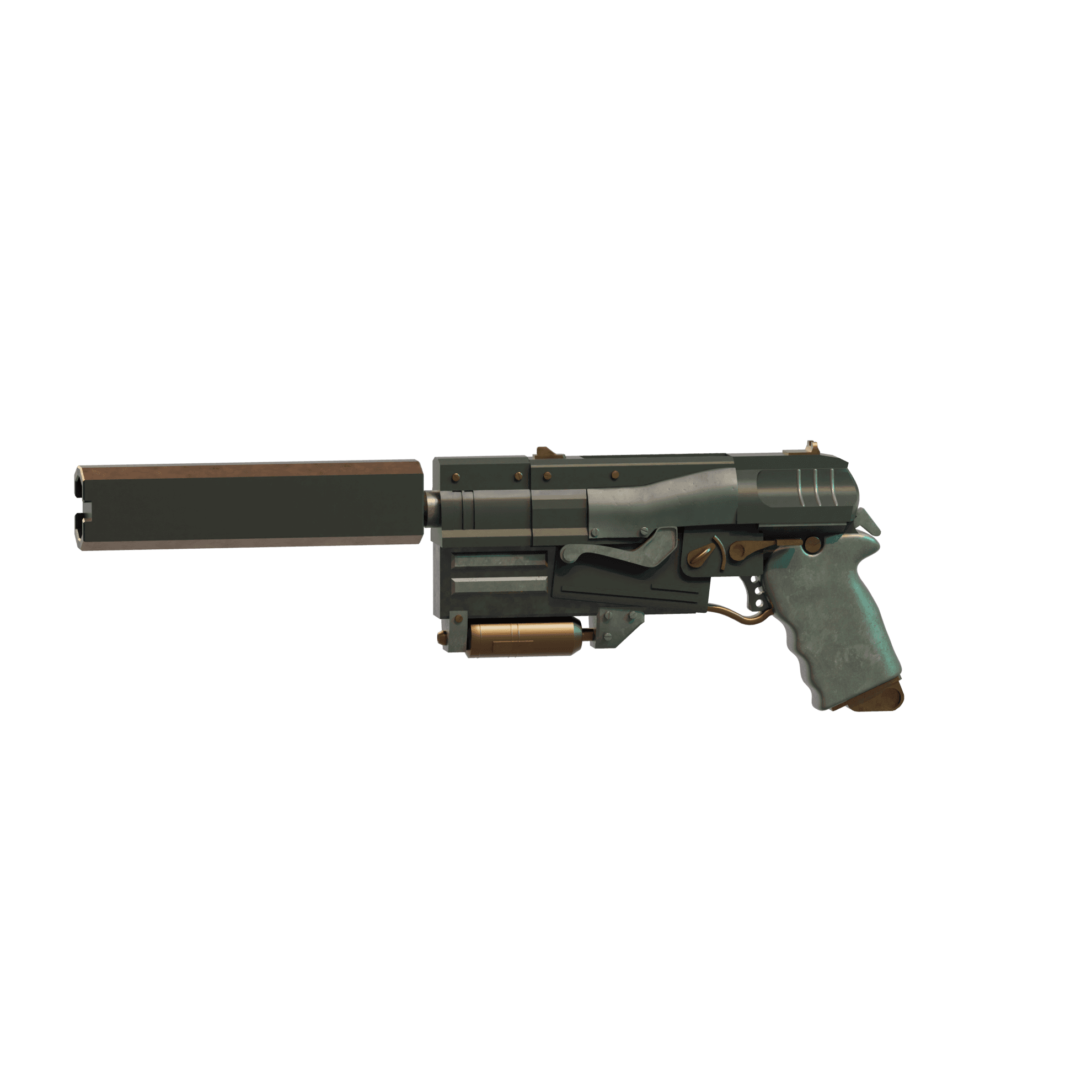 Fallout 10mm Pistol 2 3d model