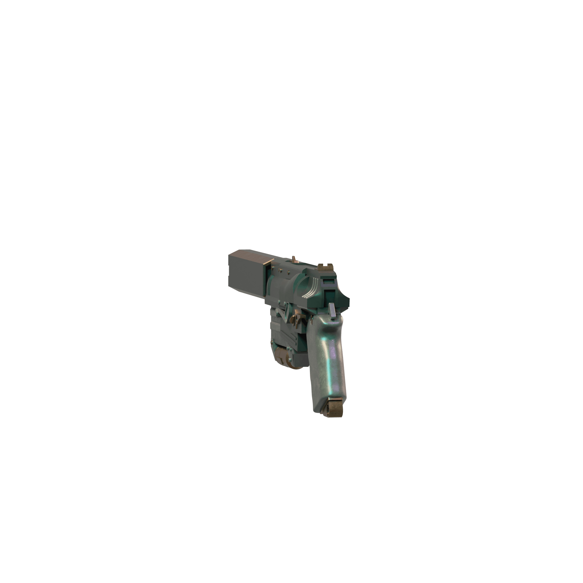 Fallout 10mm Pistol 2 3d model