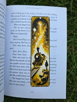 Magical Train Station 3D Printed Bookmark 3d model