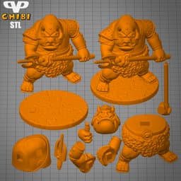 Gamorrean Guard Chibi STL for 3D Printing ChibiSTL 3DXM 3d model