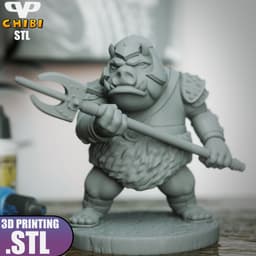 Gamorrean Guard Chibi STL for 3D Printing ChibiSTL 3DXM 3d model