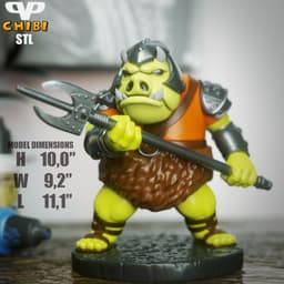 Gamorrean Guard Chibi STL for 3D Printing ChibiSTL 3DXM 3d model