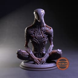 Alien Zen decorative abstract sculpture 3d model