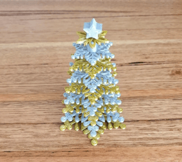 Snowflake Tree Christmas Ornament 3d model