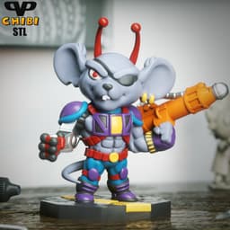 Biker Mice From Mars Modo Chibi STL for 3D Printing ChibiSTL 3DXM 3d model