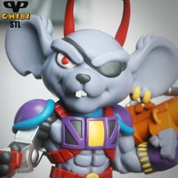 Biker Mice From Mars Modo Chibi STL for 3D Printing ChibiSTL 3DXM 3d model