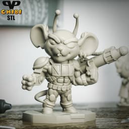 Biker Mice From Mars Modo Chibi STL for 3D Printing ChibiSTL 3DXM 3d model