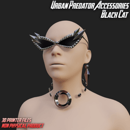 Black Cat Urban Predator Accessories Marvel Rivals 3d model