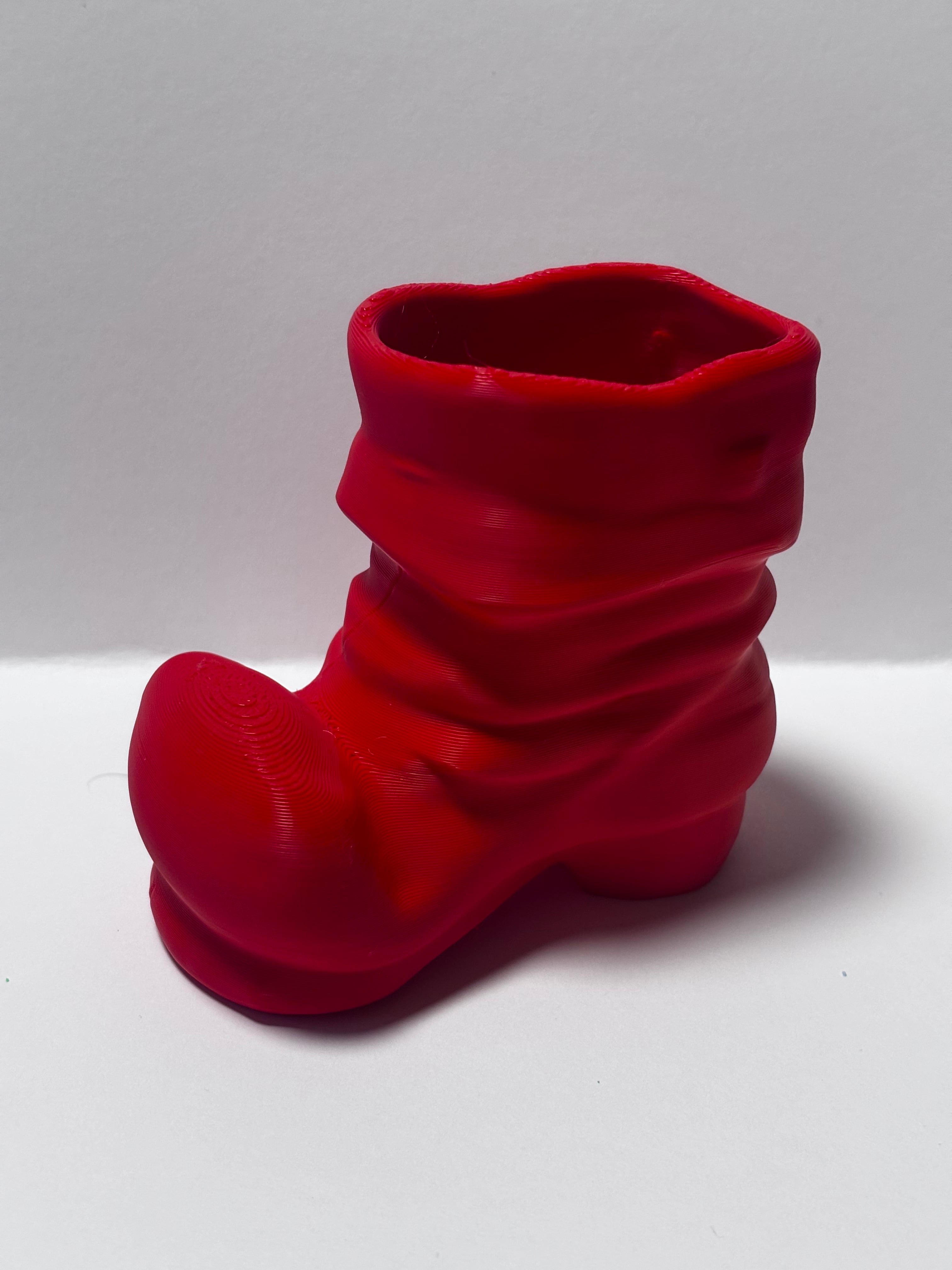 Santa shoe candy bowl 3d model