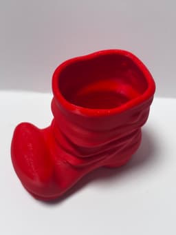 Santa shoe candy bowl 3d model