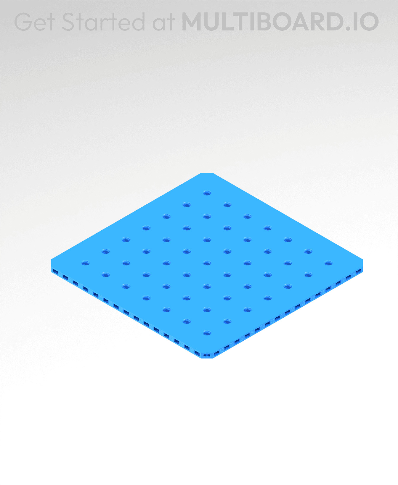 8x8 MU - Small Thread MU - MultiBoard Plate 3d model